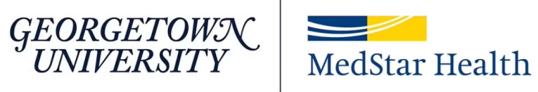 Logos of Georgetown University and MedStar Health side by side.